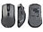 GeneralKeys Optische Multi-Device-Maus mit Funk- und Bluetooth, 2,4 GHz, 1.600 dpi GeneralKeys Optische Mäuse mit Funk und Bluetooth