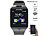 simvalley MOBILE Handy-Uhr & Smartwatch PW-430.mp mit Bluetooth 3.0 und Fotokamera simvalley MOBILE Handy-Smartwatches mit Kamera und Bluetooth