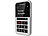 simvalley MOBILE 5-Tasten-Handy Pico RX-902 mit Garantruf Premium, GPS simvalley MOBILE 5-Tasten-Notrufhandys
