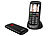 simvalley MOBILE Komforthandy mit Bluetooth, Garantruf, Foto-Kontakten und Ladestation simvalley MOBILE 