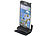 PEARL 3er-Set Universelle Smartphone-Clip-Halterungen bis 2 cm Dicke PEARL Smartphone-Clip-Halterungen für Tastaturen