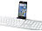 PEARL 6er-Set Universelle Smartphone-Clip-Halterungen bis 2 cm Dicke PEARL Smartphone-Clip-Halterungen für Tastaturen