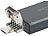 auvisio 2in1-USB-Stick & Voice-Recorder, VOX-Funktion, 20 Std., 8 GB, OTG auvisio 2in1-Voice-Recorder und USB-Sticks mit OTG