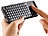 GeneralKeys 3in1-Bluetooth-Tastatur (refurbished) GeneralKeys Mini-Bluetooth-Tastatur mit Mäuse-Steuerungen