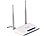 7links 300-Mbit-WLAN-Router mit 4 Ethernet-Ports und 2 Antennen 7links WLAN-Router
