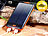revolt Solar-Powerbank PB-100.s mit 10.000 mAh, Ladestand-Anz., 2x USB revolt USB-Solar-Powerbanks