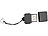 c-enter USB 2.0 microSD/-SDHC/-SDXC-Mini-Cardreader & USB-Stick c-enter microSD-Kartenleser & USB-Sticks
