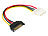 goobay Internes Strom-Adapterkabel SATA Stecker auf 4-Pin Molex-Buchse