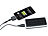 revolt Solar-Powerbank (3.000 mAh) für iPhone, Handy & USB-Geräte revolt USB-Solar-Powerbanks