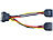 goobay Y-Stromkabel für SATA-HDD 20cm (2x Stecker / 1x Kupplung 15 Pin) goobay SATA-Anschlusskabel