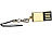 PConKey Ultramini USB-Speicherstick 8 GB, vergoldet PConKey Wasserfeste USB-Speichersticks