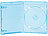 PEARL Blu-ray Slim-Soft-Hüllen blau-transparent im 10er-Pack für je 1 Disc PEARL