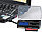 Xystec 2in1 Multi-Card-Reader mit SIM-Slot & Speicherkarten-Safe Xystec 
