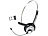 Callstel Bluetooth-Headset mit Bluetooth-Dongle, Klasse II Callstel On-Ear-Mono-Headsets mit Bluetooth
