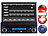 Creasono 7" Touchscreen DVD-Autoradio mit Navigation Westeuropa Creasono 1-DIN Festeinbau-Navi / -Autoradios