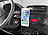 Callstel Mini-Kfz-Smartphone-Halterung für Lüftungsgitter, Halte-Magnet Callstel 