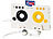 auvisio Kabelloser MP3-Player für Kassetten-Autoradio auvisio KFZ-Kassettenadapter