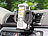 Lescars Universal-Belüftungsgitter-Halterung für Smartphone & Handy Lescars Kfz-Universal-Halterungen