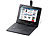 TOUCHLET 9,7"-Tablet-Hülle mit USB-Tastatur, Leder-Look TOUCHLET Android-Tablet-PCs (ab 9,7")