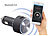 auvisio Kfz-FM-Transmitter FMX-520.BT mit Bluetooth und App-Steuerung auvisio Bluetooth FM-Transmitter mit App-Steuerung