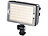 Somikon Foto- und Videoleuchte FVL-720.d mit 204 LEDs, 3.200 - 5.500 K Somikon