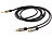 auvisio Premium-Stereo-Kabel 3,5-mm-Klinke auf 2 Cinch-Stecker, 1 m, vergoldet auvisio Klinke-auf-Cinch-Audiokabel