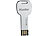 PConKey 8 GB USB-Speicherstick "sticKey", wasserdicht, silber PConKey Schlüssel USB Speichersticks