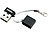 PConKey mini USB2.0-Speicherstick "Square II", 4 GB, schwarz PConKey Ultra Mini USB Speichersticks