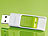 PConKey USB-Speicherstick UPD-104, grün/weiß, 4 GB PConKey USB-Speichersticks