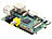 Raspberry Pi (Modell B) Scheckkarten-PC, ARM11, 512MB, LAN, USB, HDMI 