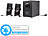 auvisio Klangstarkes 2.1-Lautsprecher-System mit Bluetooth (Versandrückläufer) auvisio 2.1-Lautsprecher-Systeme mit Subwoofern und Bluetooth