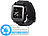 simvalley MOBILE 1.5"-Smartwatch AW-414.Go mit Android 4, Bluetooth (Versandrückläufer) simvalley MOBILE Android-Smart-Watches