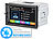 Creasono 2-DIN-DAB+/FM-Autoradio, Touchdisplay, Bluetooth (Versandrückläufer) Creasono 2-DIN-DAB+/FM-Autoradios mit Bluetooth und Video-Anschluss