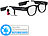 simvalley MOBILE Smart Glasses SG-101.bt mit Bluetooth (Versandrückläufer) simvalley MOBILE Brillenkameras