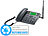 simvalley communications GSM-Tisch-Telefon mit SMS-Funktion und Akku (Versandrückläufer) simvalley communications