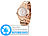 Crell Elegante Quarz-Armbanduhr mit Strass, rotgold (Versandrückläufer) Crell Damenuhren