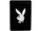 Playboy Fleece-Decke Classic schwarz 130 x 150 cm Wohndecken