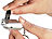 PEARL Mini-Dynamo-Taschenlampe mit Schlüsselanhänger PEARL LED-Dynamo-Taschenlampen