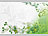 Your Design Laptopfolie mit grünen Blumendesign, 25,5x38cm