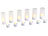 Lunartec 12er-Set Akku-LED-Teelichter mit Dekogläsern, Versandrückläufer Lunartec Akku-LED-Teelicht-Sets mit Ladestation