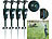 Royal Gardineer 4er-Set Wasserstrahl-Tierschrecke, PIR-Sensor, Batteriebetrieb, 120 m² Royal Gardineer Wasserstrahl-Tiervertreiber mit Bewegungsmeldern