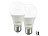 Luminea 2er-Set LED-Lampen, Bewegungssensor, E27, 9 W, 850 lm, tageslichtweiß Luminea