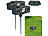 Exbuster 2er-Set Duo-Ultraschall-Solar-Tierschreck, Blitzlicht, Bewegungssensor Exbuster