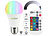 Luminea LED-Lampe E27, RGBW, 8 W (ersetzt 75 W), 806 Lumen, dimmbar Luminea LED-Tropfen E27 mit Farbwechsel (RGBW)