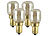 Luminea 8er-Set Backofenlampen, E14, T26, 25 W, 100 lm, bis 300 °C Luminea Backofenlampen E14 (warmweiß)