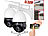 7links 2er-Set PTZ-IP-Überwachungskameras mit 2K, 18x-Zoom, WLAN, App, 360° 7links Außen PTZ Kamera mit optischem Zoom und Alarmsirene