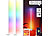Luminea Home Control 2er-Set WLAN-Steh-/Eck-Leuchten mit RGB-CCT-IC-LEDs, 12 W, App, weiß Luminea Home Control WLAN-LED-Steh-/Eck-Leuchten mit App