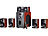 auvisio Home-Theater Surround-Sound-System 5.1, 160 Watt, MP3/Radio, Holzoptik auvisio 5.1 Surround-Lautsprecher-Systeme
