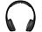 PEARL Faltbares Headset, Bluetooth 4.0 Audio-Eingang,schwarz (refurbished) PEARL Faltbare On-Ear-Headsets mit Bluetooth