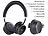 auvisio Premium-Bluetooth 4.0-On-Ear-Headset im Alu-Gehäuse, Echtleder auvisio